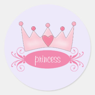 Personalised Princess Tiara Stickers