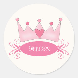 Personalised Princess Tiara Stickers