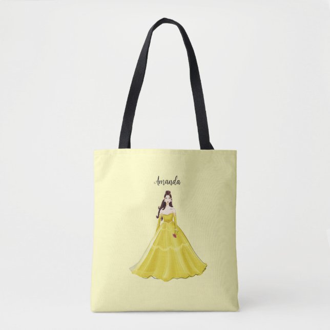 Personalised princess tote bag (Front)