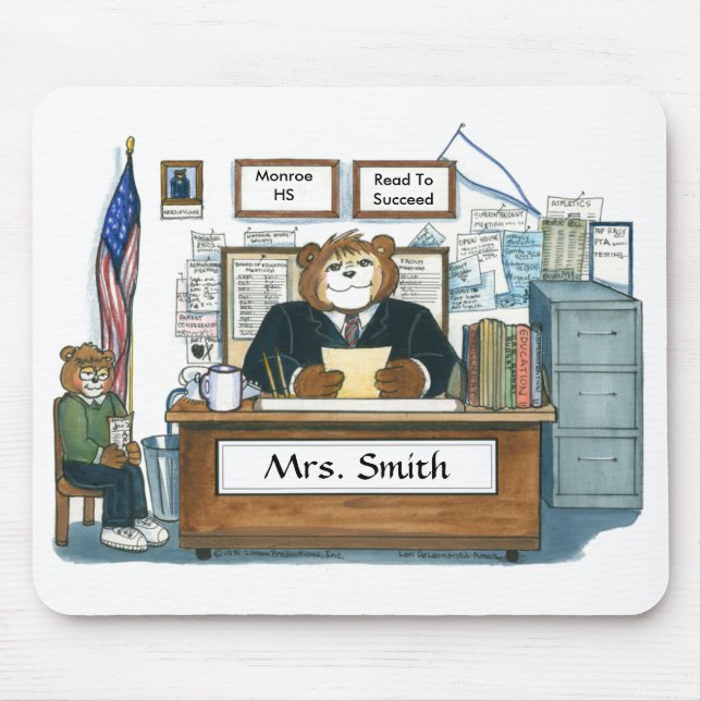 Personalised Principal Mouse Pad (Front)