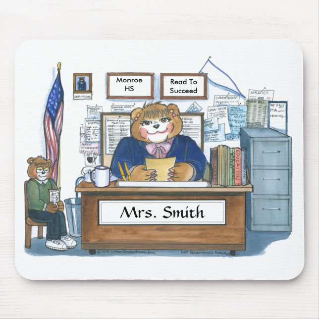Personalised Principal Mouse Pad (Front)