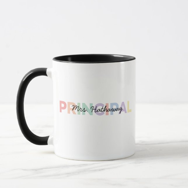 Personalised Principal Mug, Principal Appreciation Mug (Left)