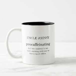 Personalised Procaffeinating Two-Tone Coffee Mug