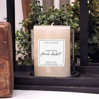Personalised Product Candle Label Sticker