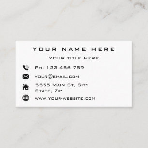 Personalised Professional Business Cards Example