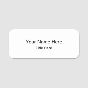 Personalised Professional Employee Classic Round Name Tag