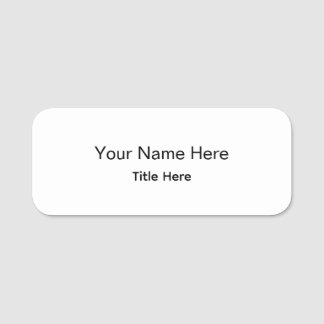 Personalised Professional Employee Magnetic Round Name Tag