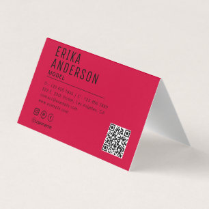 Personalised Professional QR Code added Business C Card