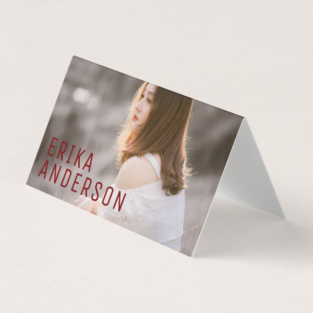 Personalised Professional QR Code added Business C Card (Front)