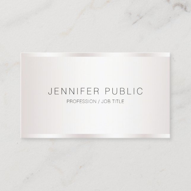 Personalised Professional Simple Template Modern Business Card (Front)