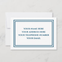 Personalised Professional Stationery Notecards