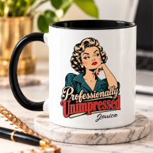 Personalised Professionally Unimpressed Funny