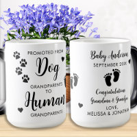 Personalised Promoted From Dog Grandparents Human