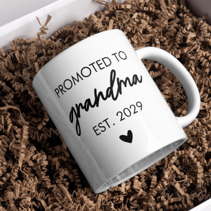 Personalised Promoted to Grandma & Grandpa Mug