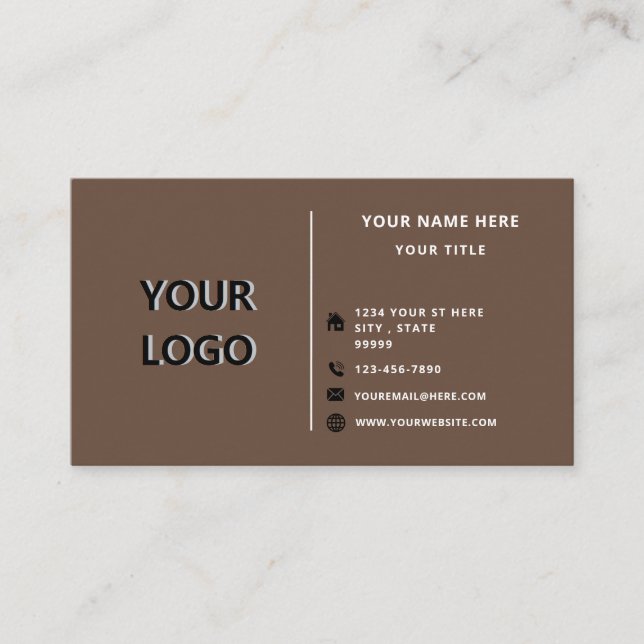 Personalised Promotional Business Cards Example (Front)
