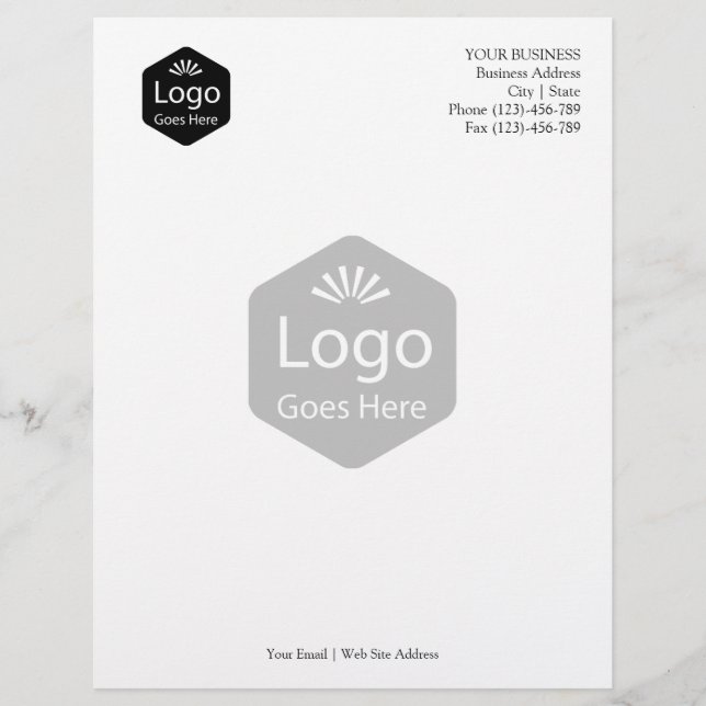Personalised Promotional Business Logo Personalized Letterhead (Front)