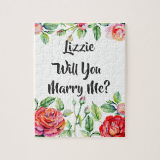 Personalised Proposal Rose Puzzle