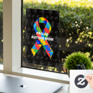 Personalised Proud Autism Mum/Dad Puzzle Ribbon