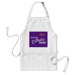 Personalised Proud Catholic Mum Standard Apron