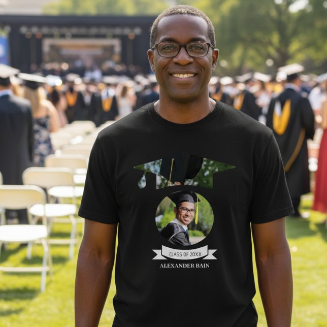 Personalised Proud Dad Graduation Photo T-Shirt (Creator Uploaded)