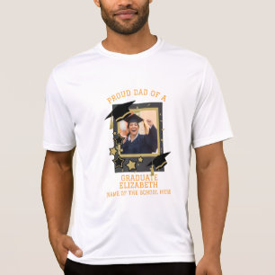 Personalised Proud Dad of a Graduate Photo  T-Shirt
