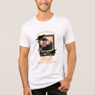 Personalised Proud Dad of a Graduate Photo Tri-Blend Shirt