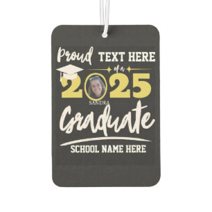 Personalised Proud Family Graduation Class of 2025 Car Air Freshener