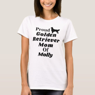 Personalised Proud Golden Retriever Mum T Shirt