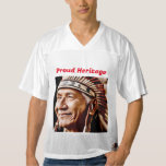 Personalised “Proud Heritage” Chief Jersey<br><div class="desc">Personalised “Proud Heritage” Chief Jersey

Unique gifts to celebrate Native American Heritage!

Limited Edition,  Personalised “Proud Heritage” Trucker Hat created as a unique memorable gifts for birthdays,  wedding,  anniversary or simply a reward to yourself or your love one!</div>