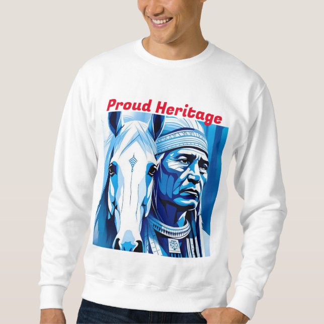 Personalised “Proud Heritage Men's Basic  Sweatshirt (Front)