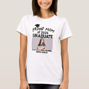 Personalised Proud Mum Of Graduate T-Shirt