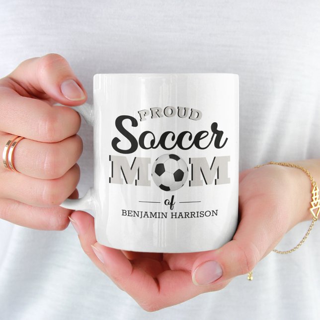 Personalised Proud Soccer Mum Coffee Mug (Creator Uploaded)