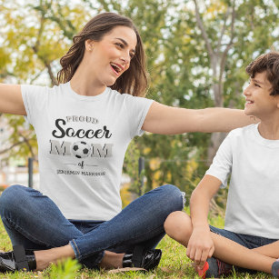 Personalised Proud Soccer Mum T-Shirt