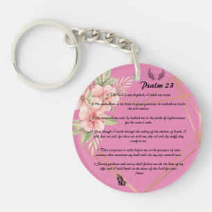 Personalised Psalm 23    keychain