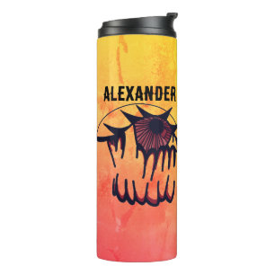 Personalised Psychedelic Bloodshot Vision Thermal Tumbler