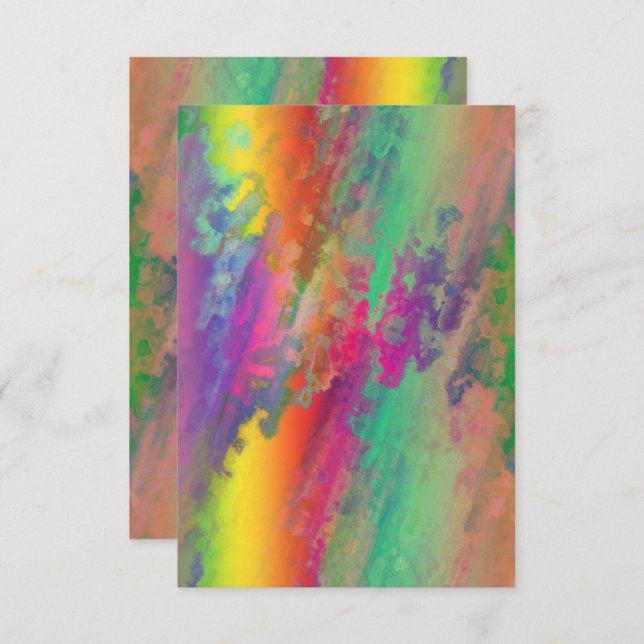  Personalised Psychedelic Invitation Card  (Front/Back)