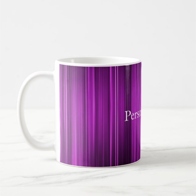 Personalised Psychedelic Purple Coffee Mug (Left)