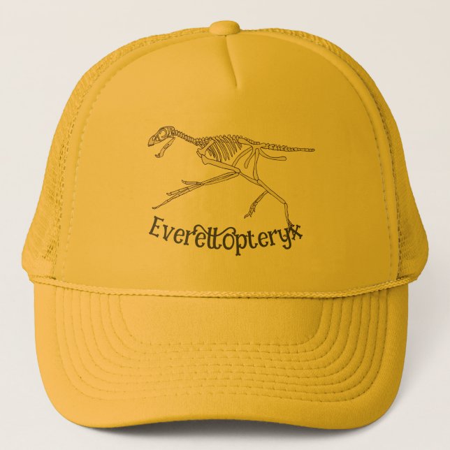 Personalised Pteryx Dinosaur Name Trucker Hat (Front)