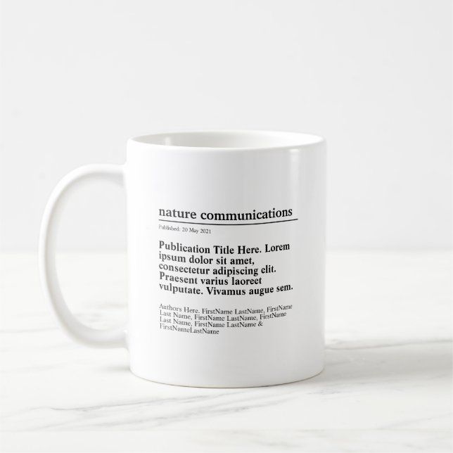 Personalised Publication Classic Mug (Left)
