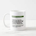 Personalised Publication Classic Mug - Green<br><div class="desc">A personalised gift to celebrate your published paper! The perfect gift for co-authors,  colleagues,  and academics who published a scientific paper. Customise with the scientific journal,  publication title,  authors and abstract.</div>