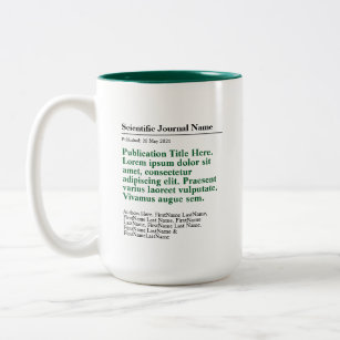 Personalised Publication Two-Tone 15oz Mug - Green