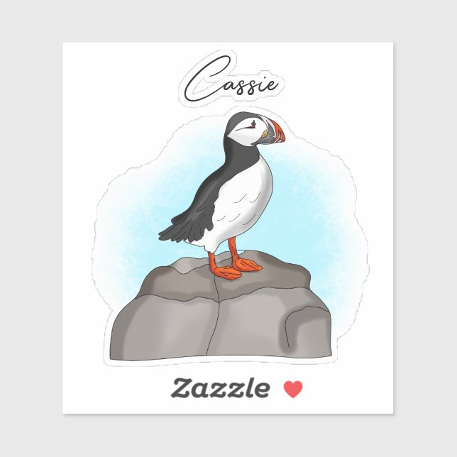 Personalised Puffin (Sheet)