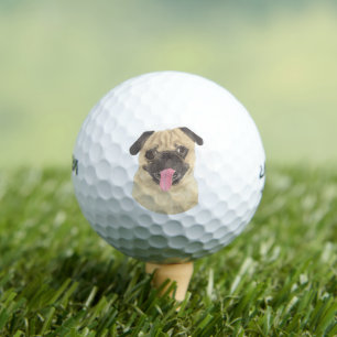 Personalised Pug Golf Balls