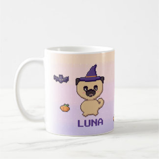 Personalised Pug Halloween Mug