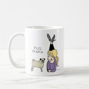 Personalised Pug Mama Coffee Mug