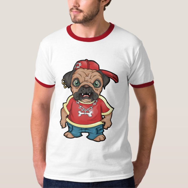 Personalised Pug Tees (Front)