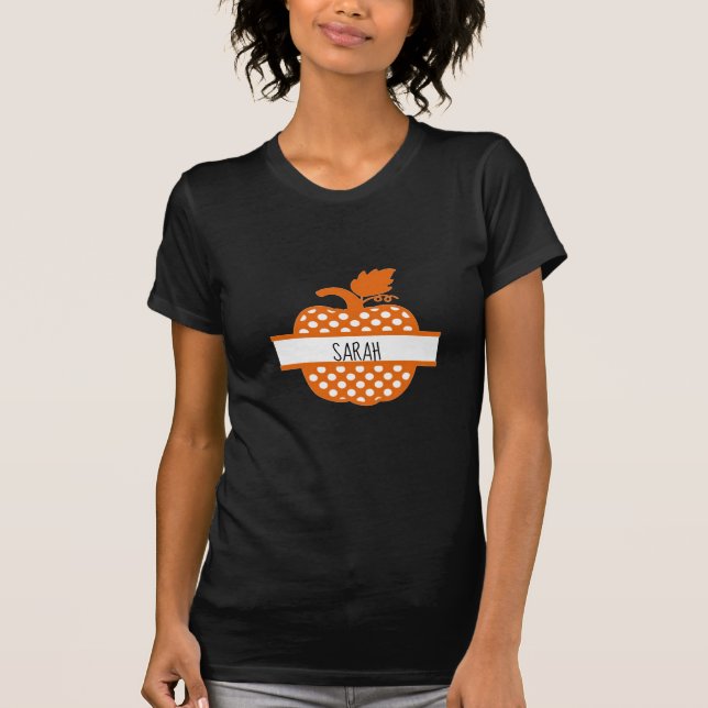 Personalised Pumpkin Harvest Design T-Shirt (Front)