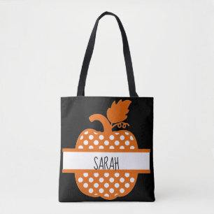 Personalised Pumpkin Harvest Design Tote Bag
