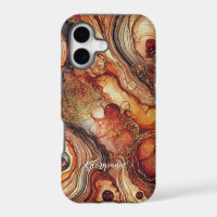 Personalised Pumpkin Spice Autumnal Alcohol Ink