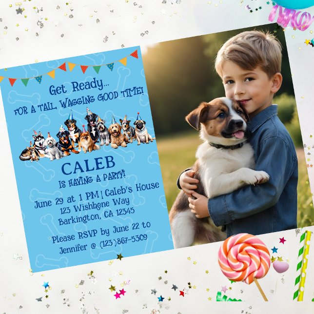 Personalised Puppy Dog Birthday Invitation (Creator Uploaded)